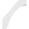 Ekena Millwork 3 1/2-in. W x 22-in. D x 26-in. H Imperial Architectural Grade PVC Knee Brace BRCP035X22X26IMP - alternate 3